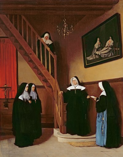 The Letter of Recommendation, 1859 by François Bonvin